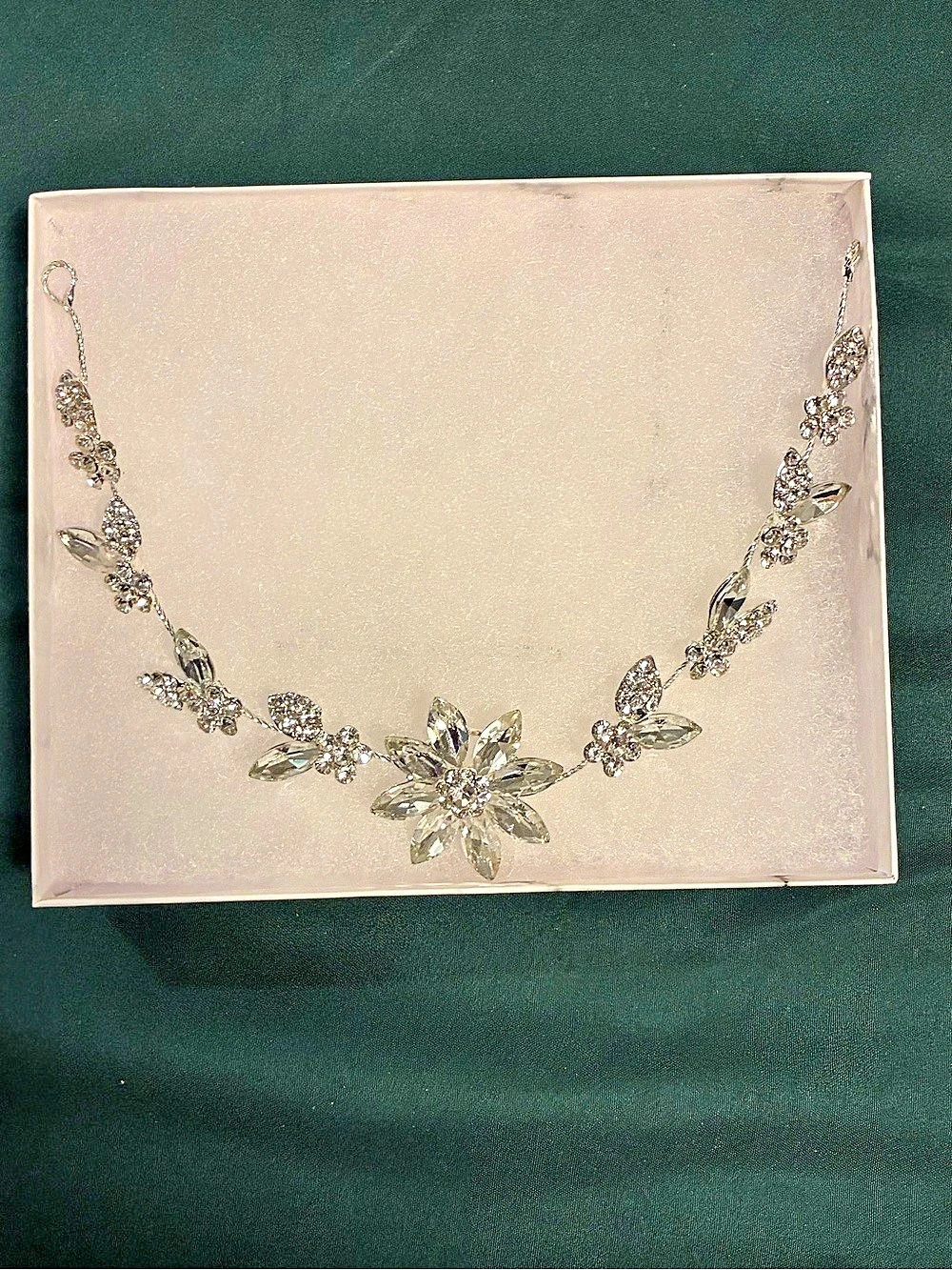 Crystal Floral Statement Hairpiece